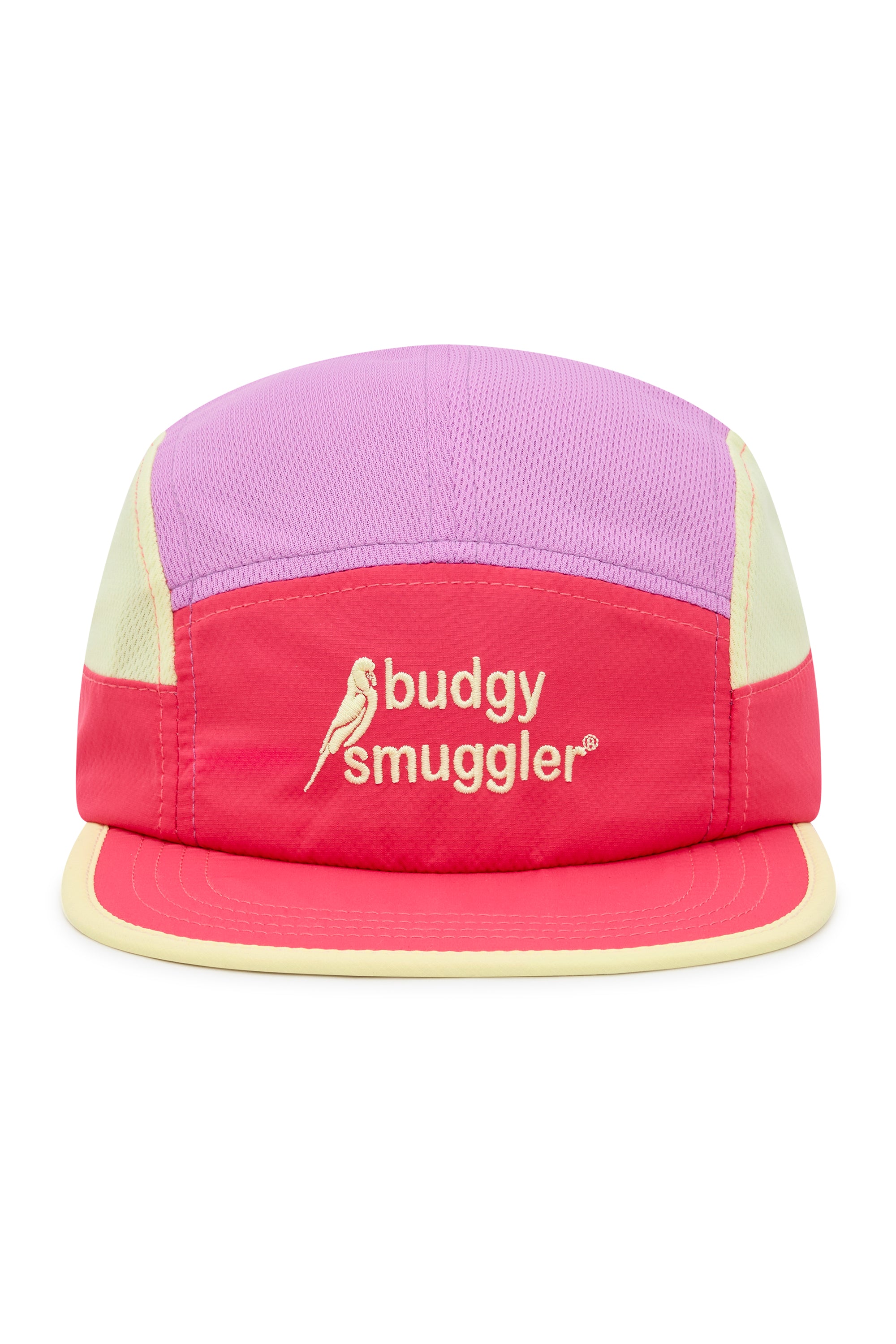 Running Cap in Pink Yellow