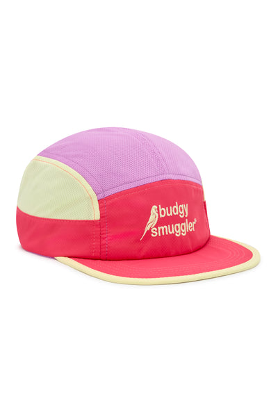 Running Cap in Pink Yellow