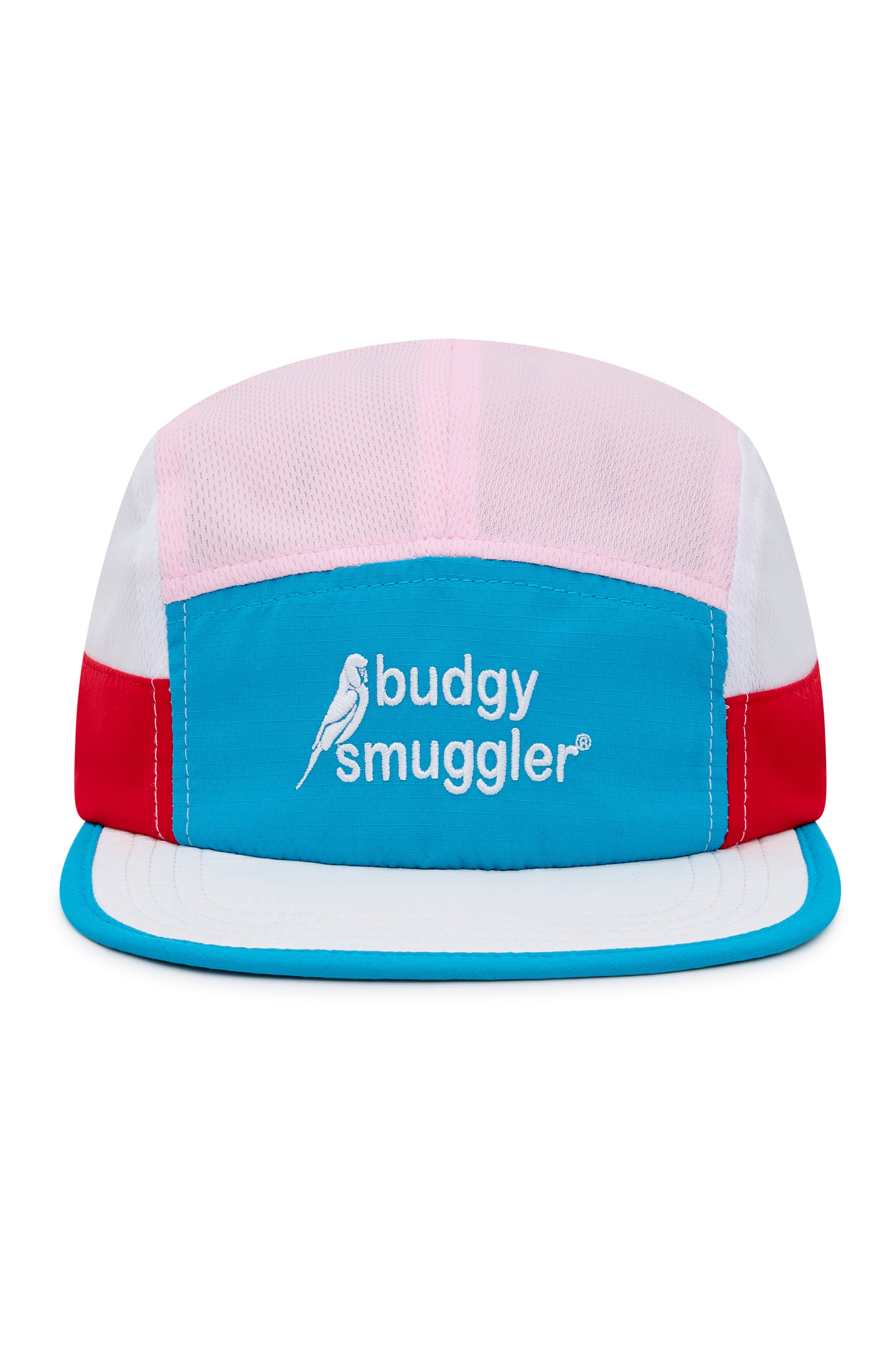 Running Cap in Red White Pink and Blue