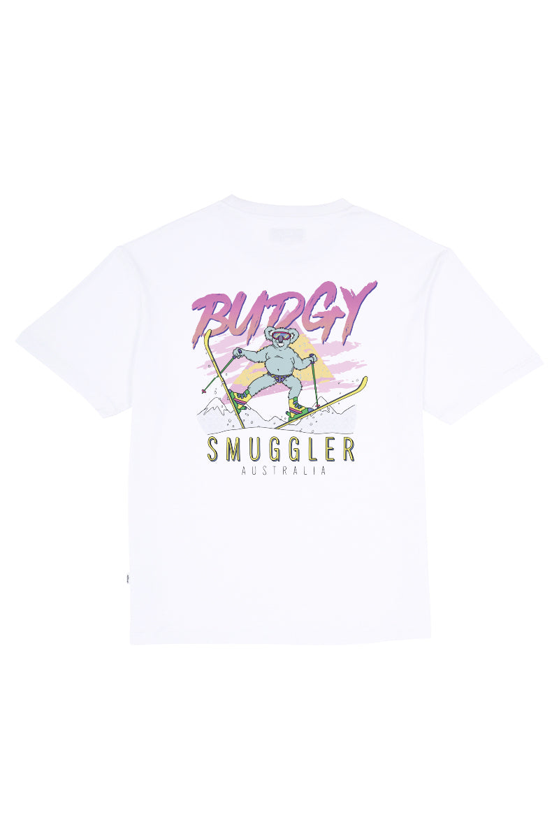 White Tee with Koala Ski
