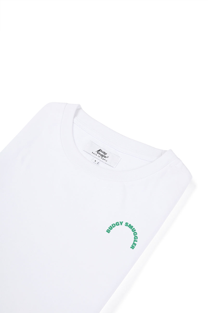 White Tee with Brickies Laptop