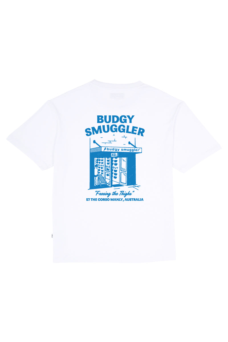 White Tee with Manly Store #2