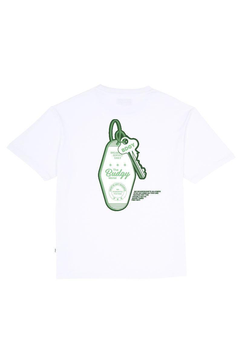 White Tee with Motel Key