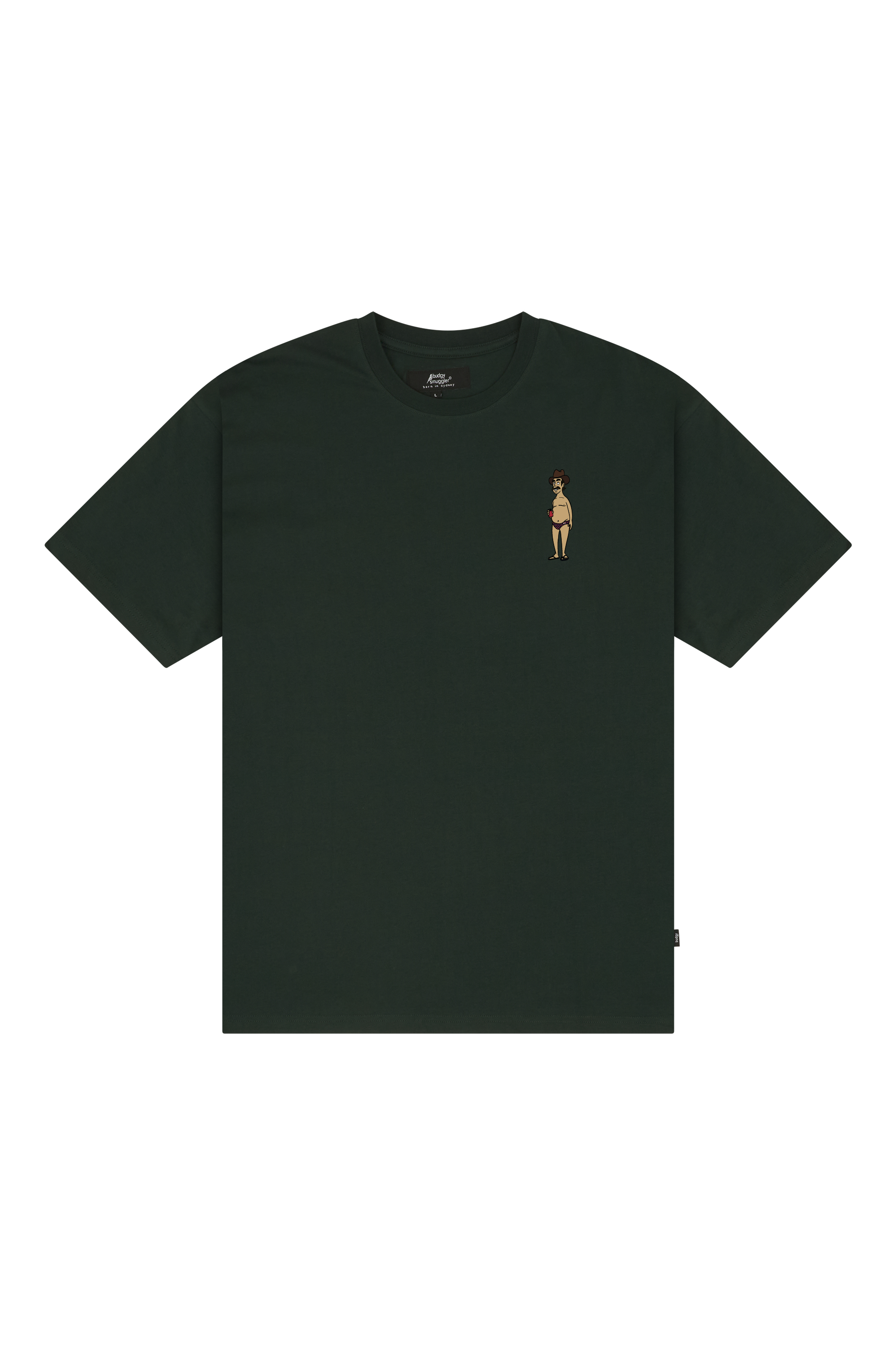 Lightweight Green Tee with Aussie Sayings