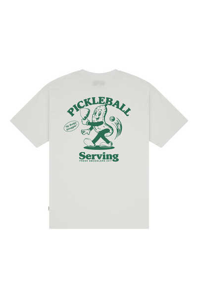 Lightweight White Tee with Pickleball