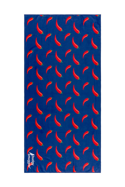 Double Sided Towel in Chilli Willies | Small Logo