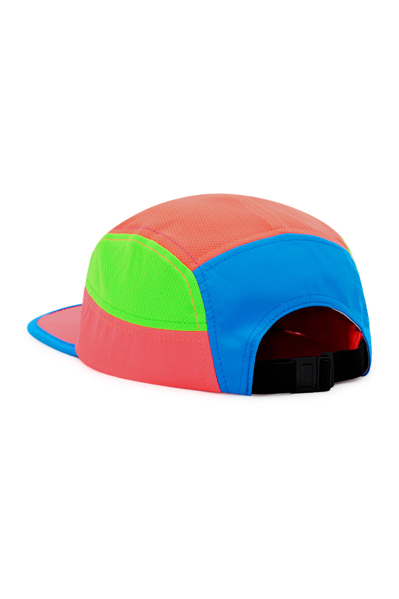 Running Cap in Pink, Orange and Blue