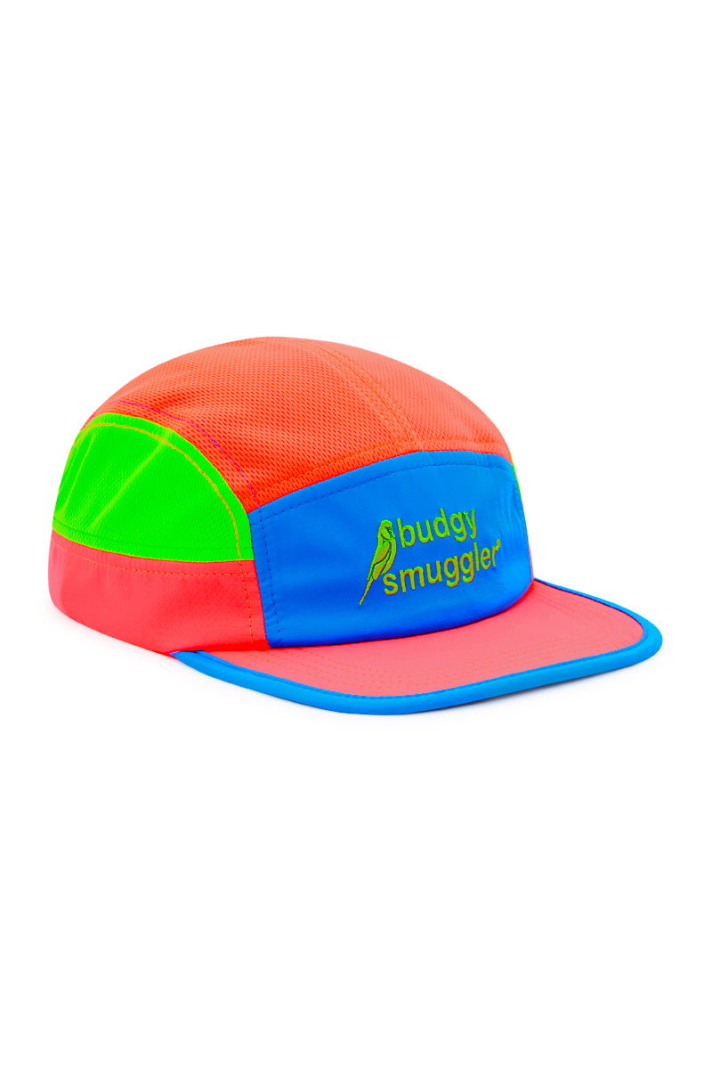 Running Cap in Pink, Orange and Blue