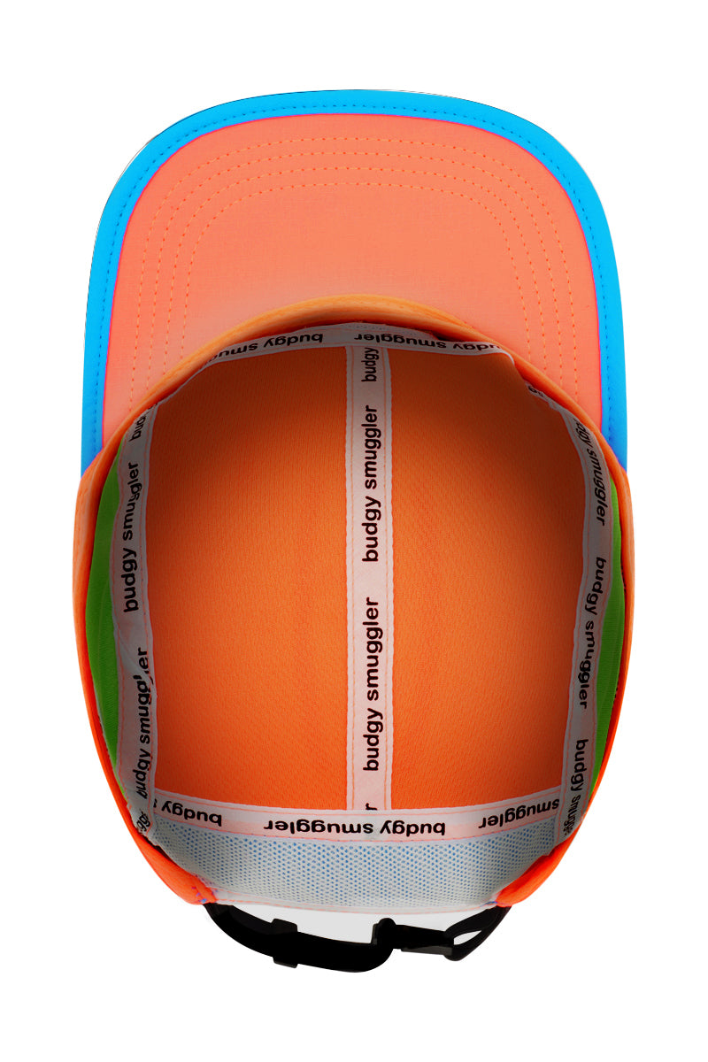 Running Cap in Pink, Orange and Blue