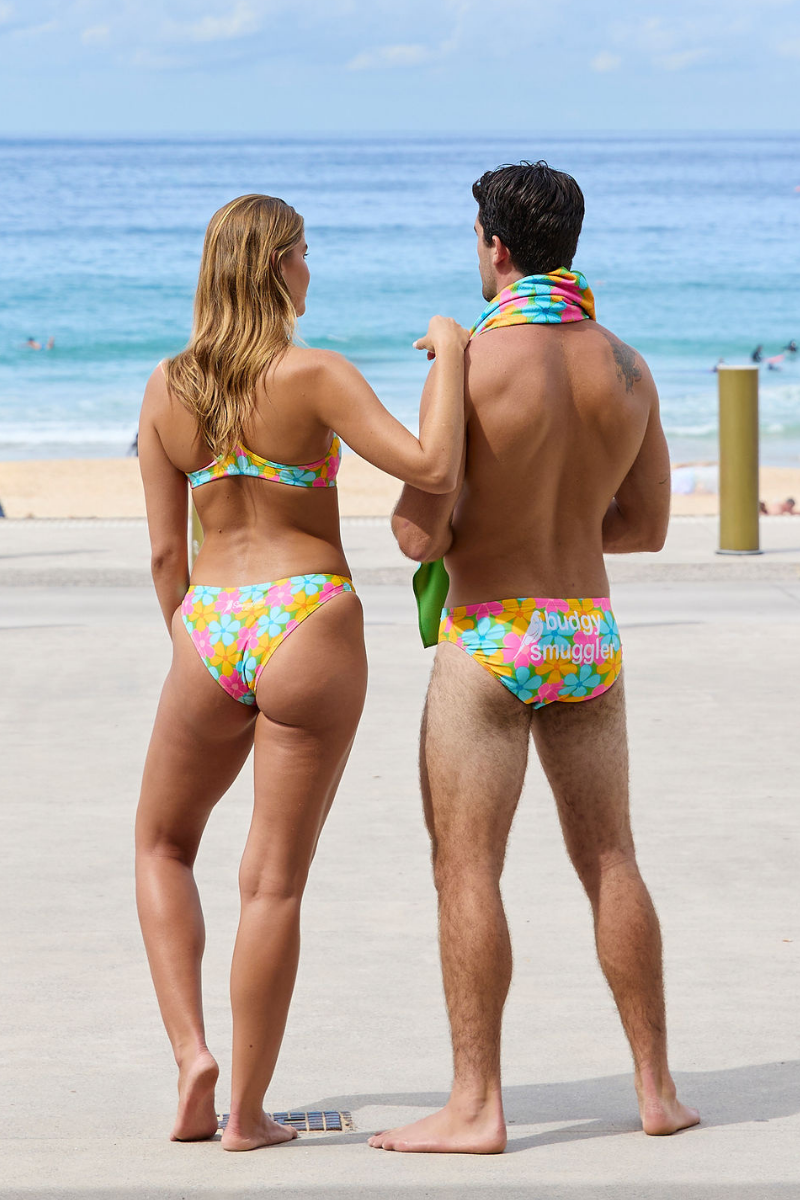 Shelly Bottom in Fluro Flowers
