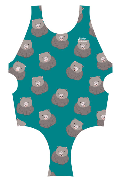 Thick Strap in  Bondi Wombats Teal | Made to Order