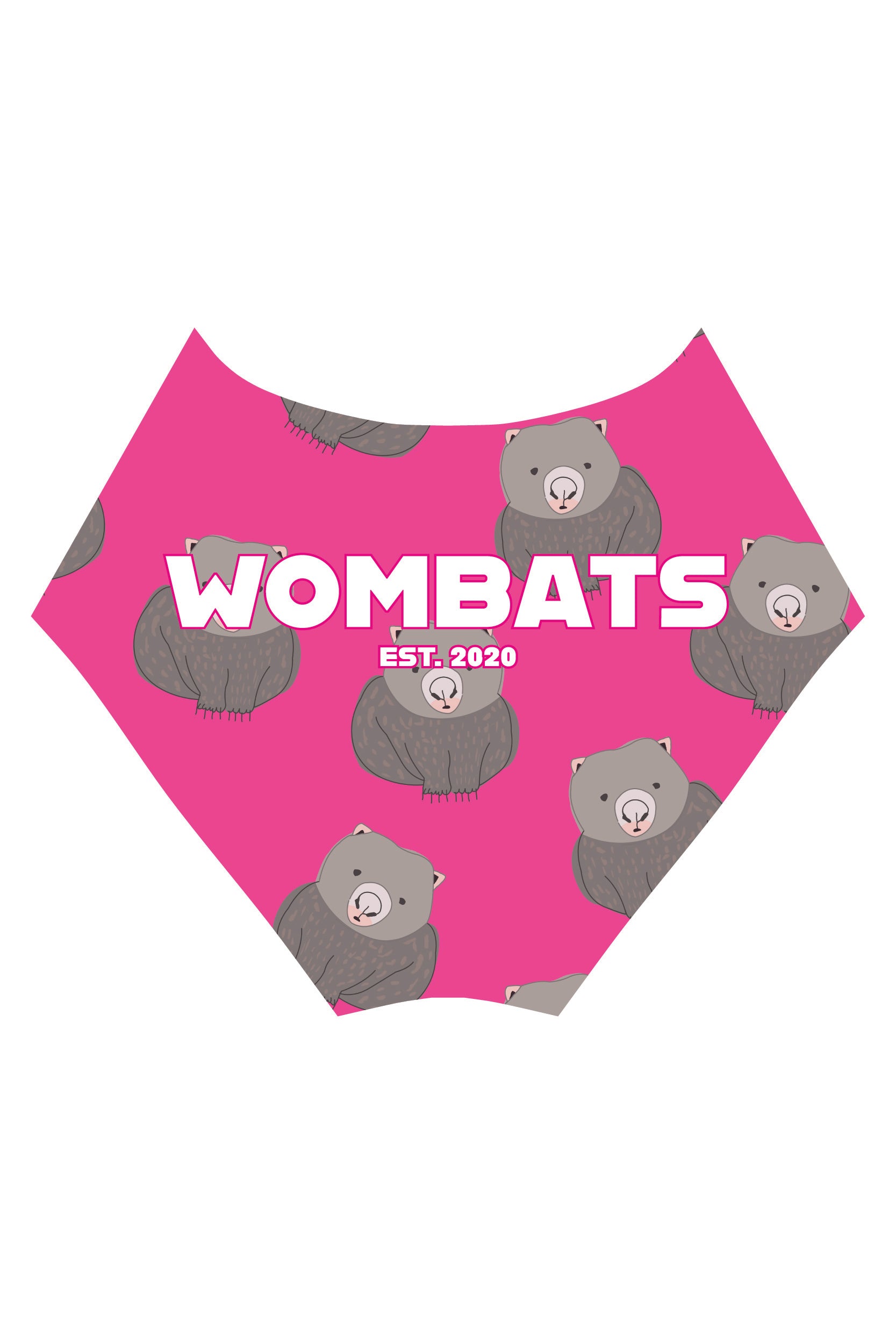 Thick Strap in  Bondi Wombats Pink | Made to Order