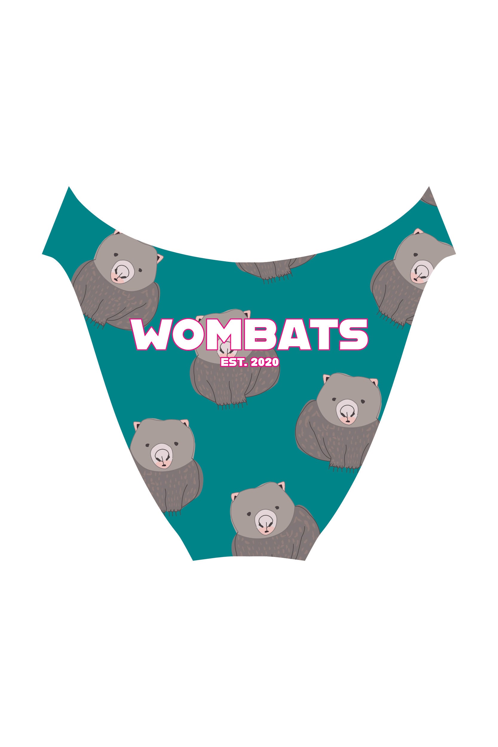 Diving One Piece in  Bondi Wombats Teal | Made to Order