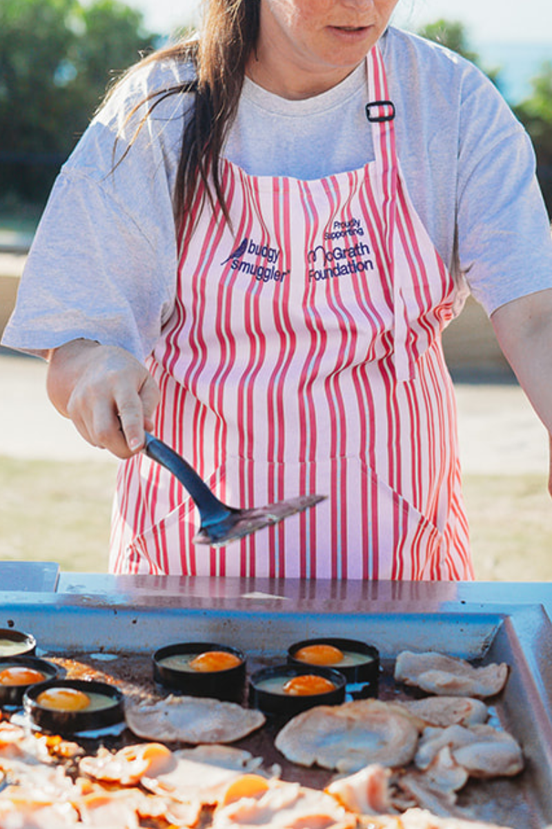 Apron in McGrath Foundation