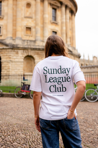 Lightweight White Tee with Sunday League