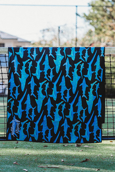 Double Sided Towel in Sharkie Shark