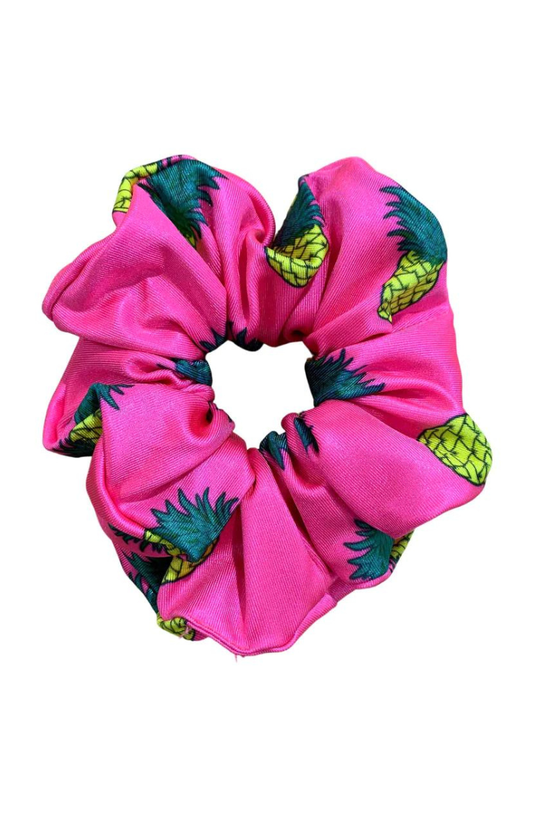 Scrunchie in Pink Pineapples