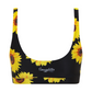 Palm Beach Top in Black Sunflowers