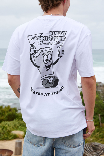 White Tee with Nineteenth Hole
