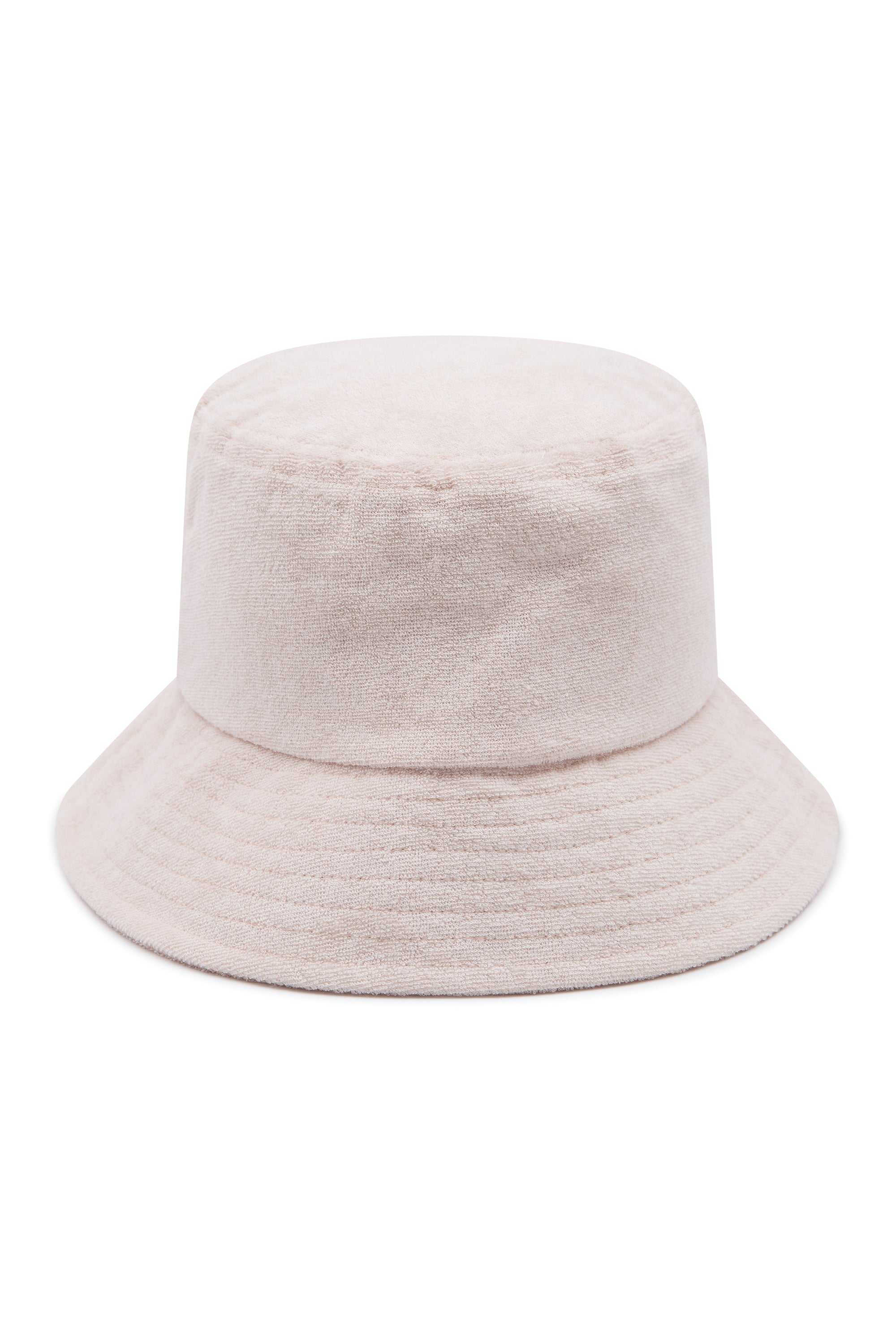 Cream Terry Towelling bucket hat