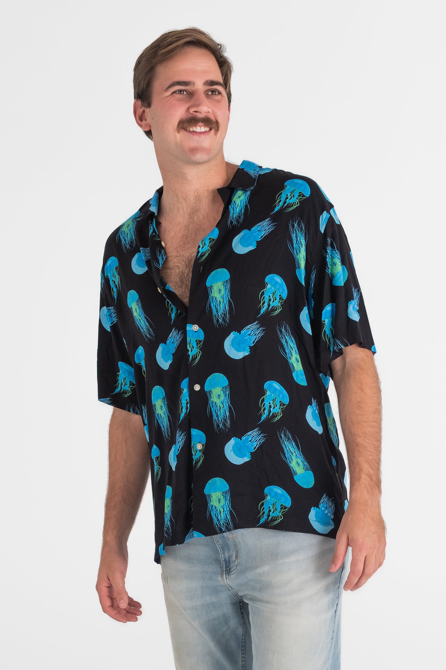 Hawaiian Party Shirt in Box Jelly Fish