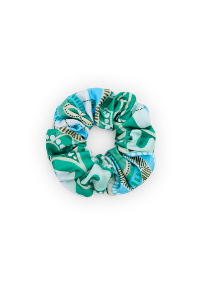 Scrunchie in Merindah Gunya Green