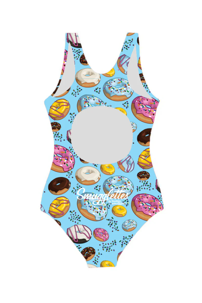 Girls Swim and Cap Bundle In Donuts