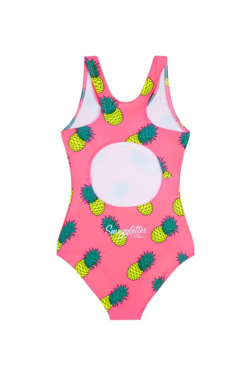 Girls One Piece in Pink Pineapples