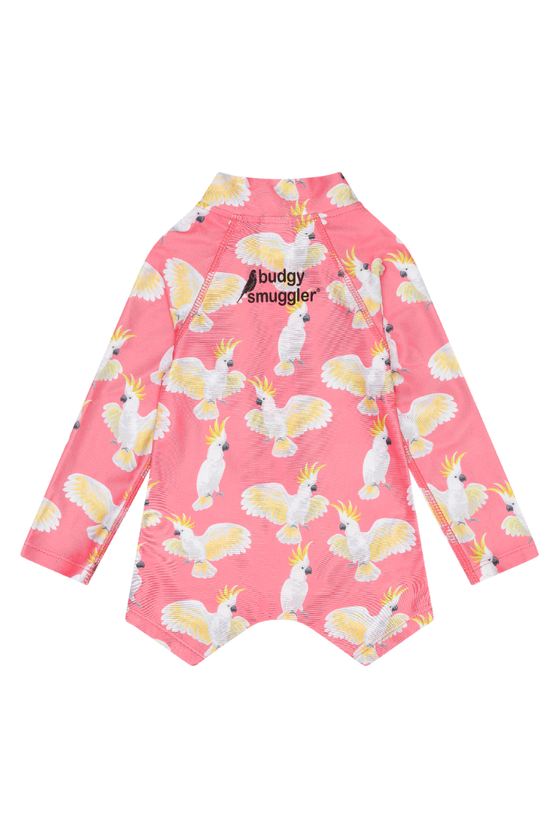 Long Sleeve Kids Onesie in Cockies UPF 50+