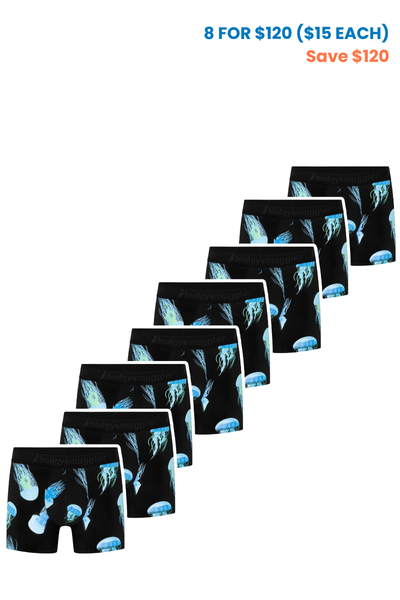 8 Pack of Underwear in Jelly Fish