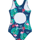 Girls One Piece in Flamingos