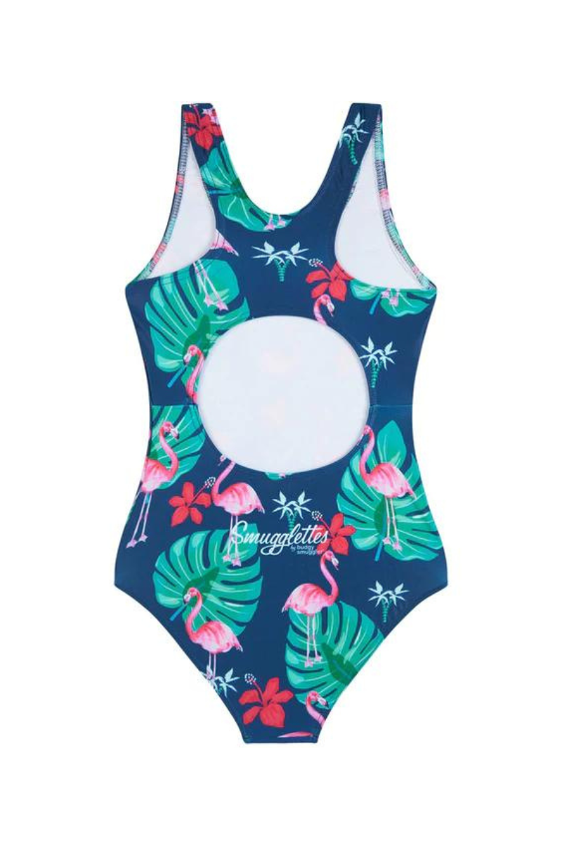 Girls One Piece in Flamingos