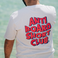 Pink Anti Board Short Club on White