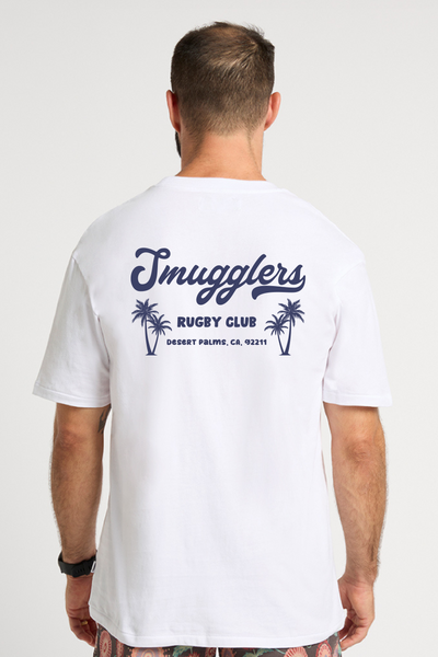 White Tee with Rugby Club