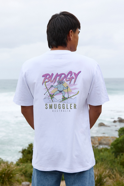 White Tee with Koala Ski