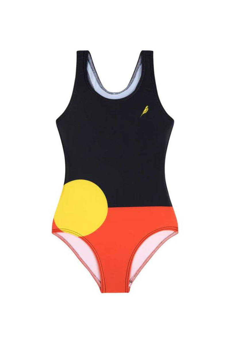 Girls One Piece in Aboriginal Flag