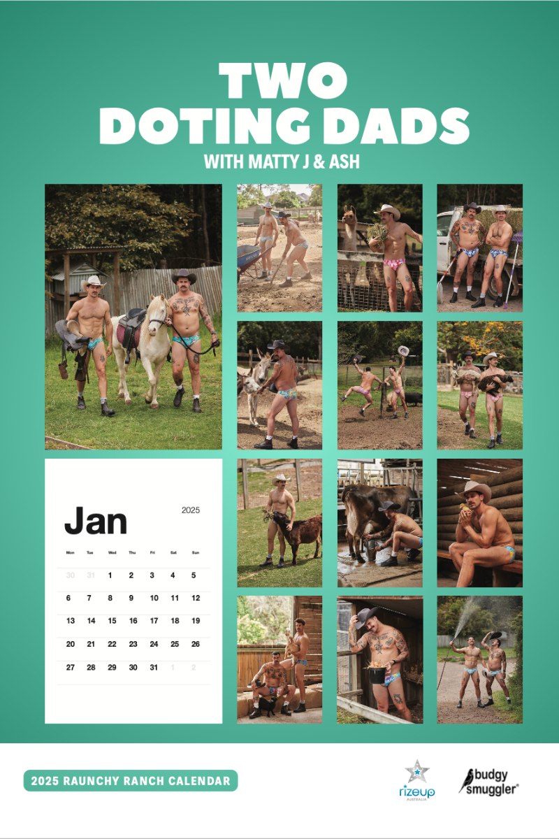 Two Doting Dads 2025 Raunchy Ranch Calendar | Pre-order