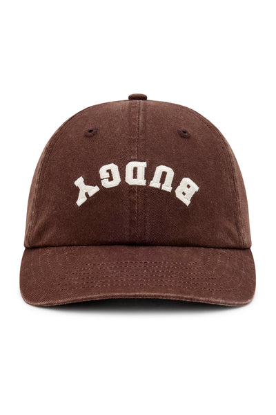 Dad Cap in Brown Upside Down Budgy