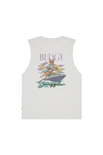 White Singlet with Kangaroo Jetski