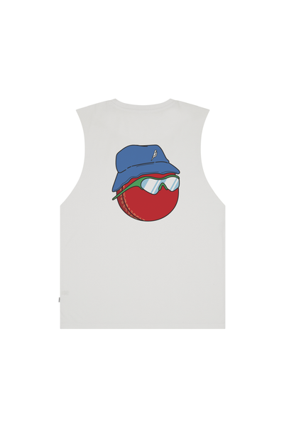 White Singlet with Fast Bowlers