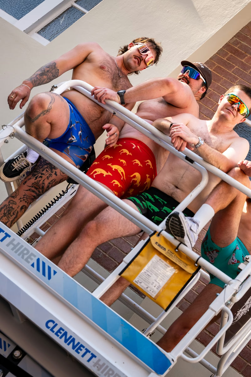 Men's Underwear Trunks in Blue Kookaburra
