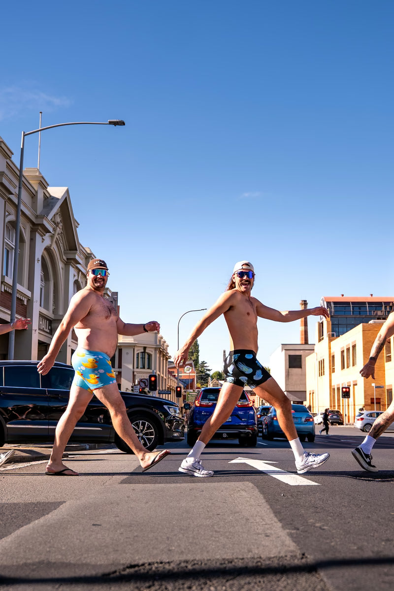 Men's Underwear Trunks in Blue Kookaburra