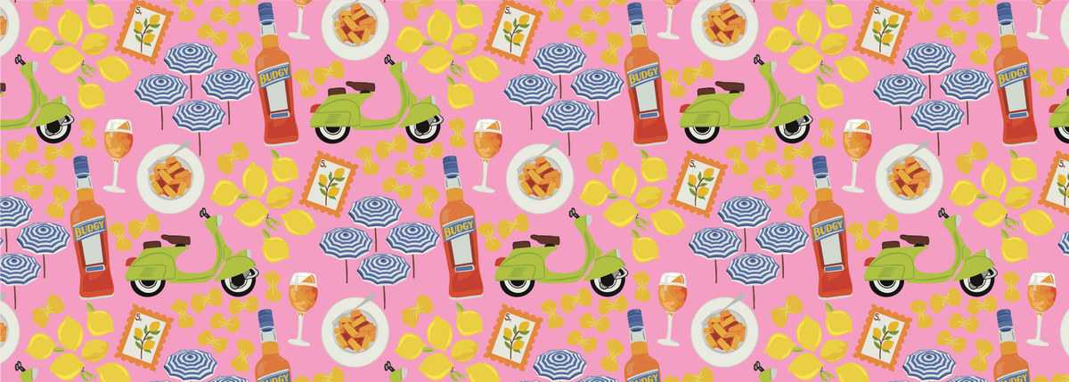 Pink Amalfi Print banner