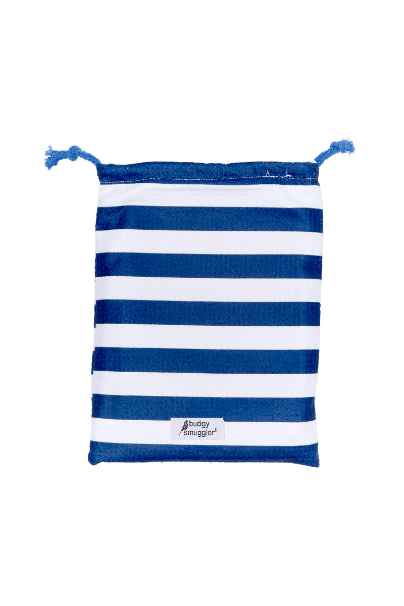 Double Sided Towel in Sailor Stripe | Small Logo