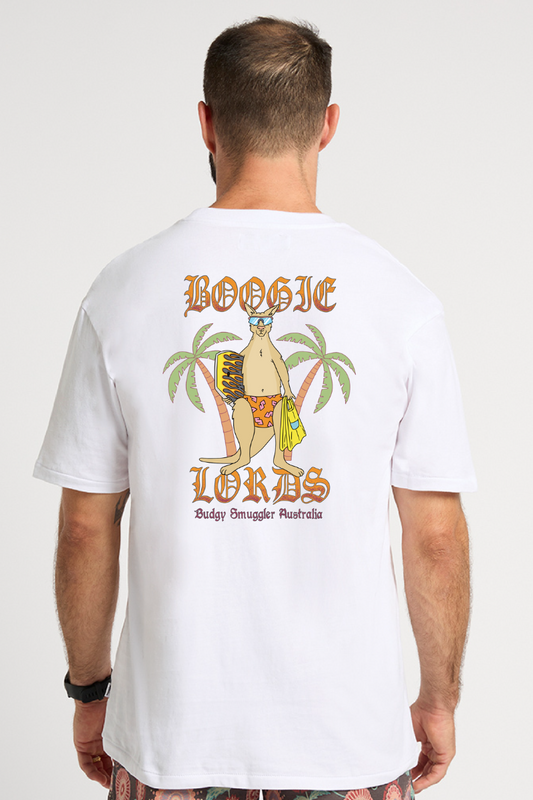 White Tee with Boogie Lords