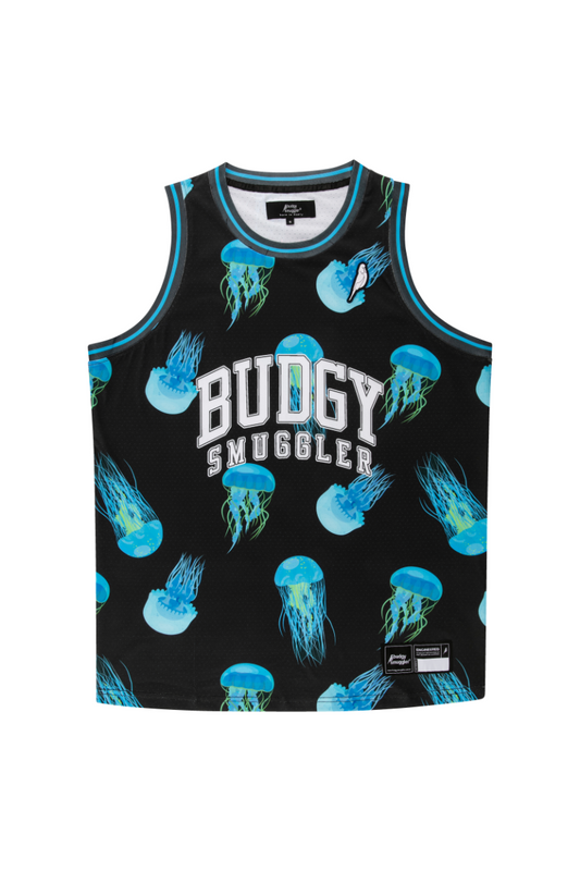 Basketball Singlet in Box Jellyfish