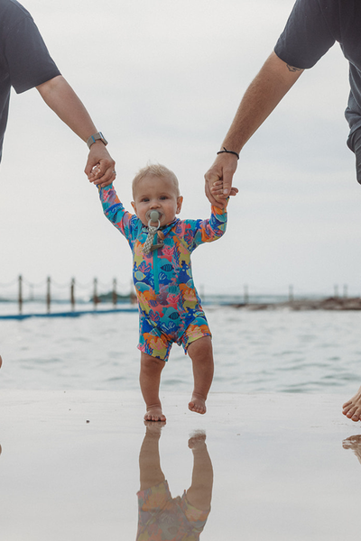 Kids Onesie Swim Bundle in Reef-reshing  UPF 50+