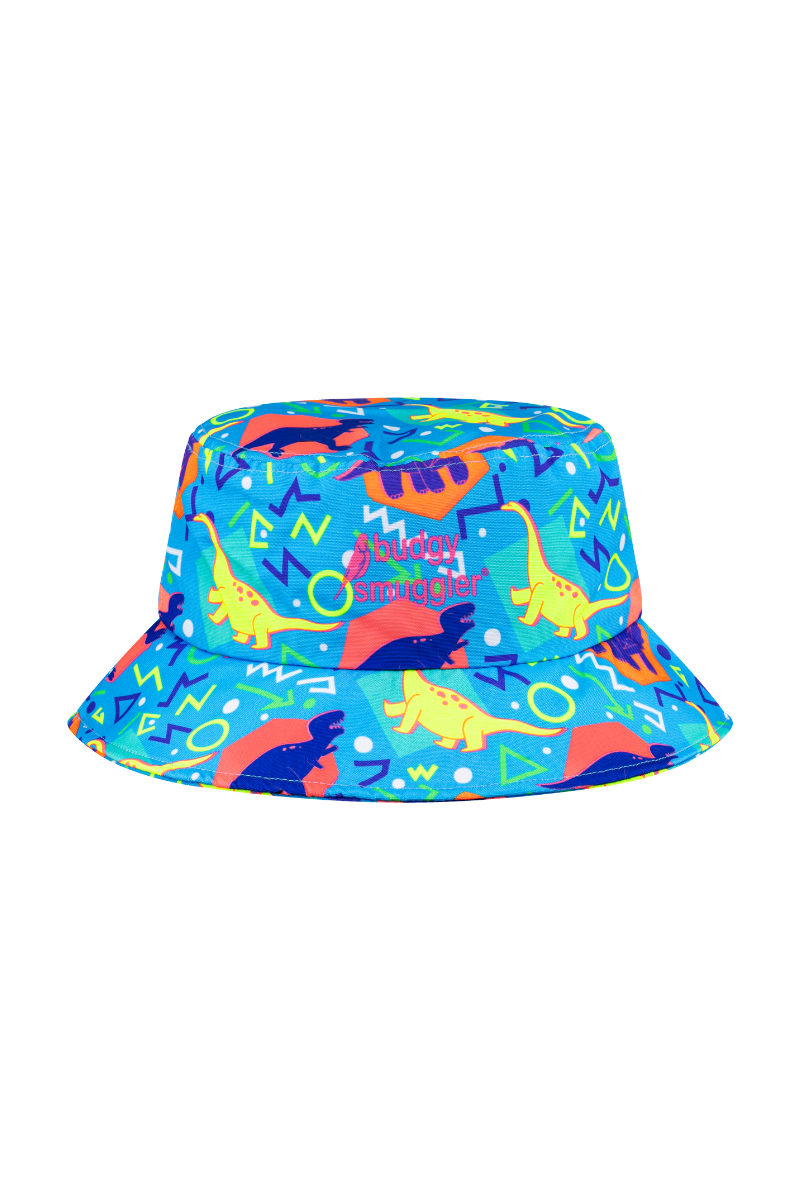 Bucket Hat 2.0 in Blue Dinosaurs