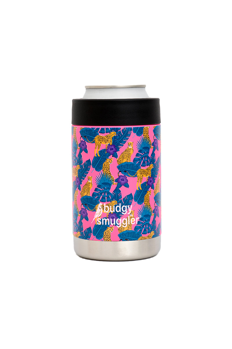 Premium Insulated Can Cooler in Cheeky Cheetahs