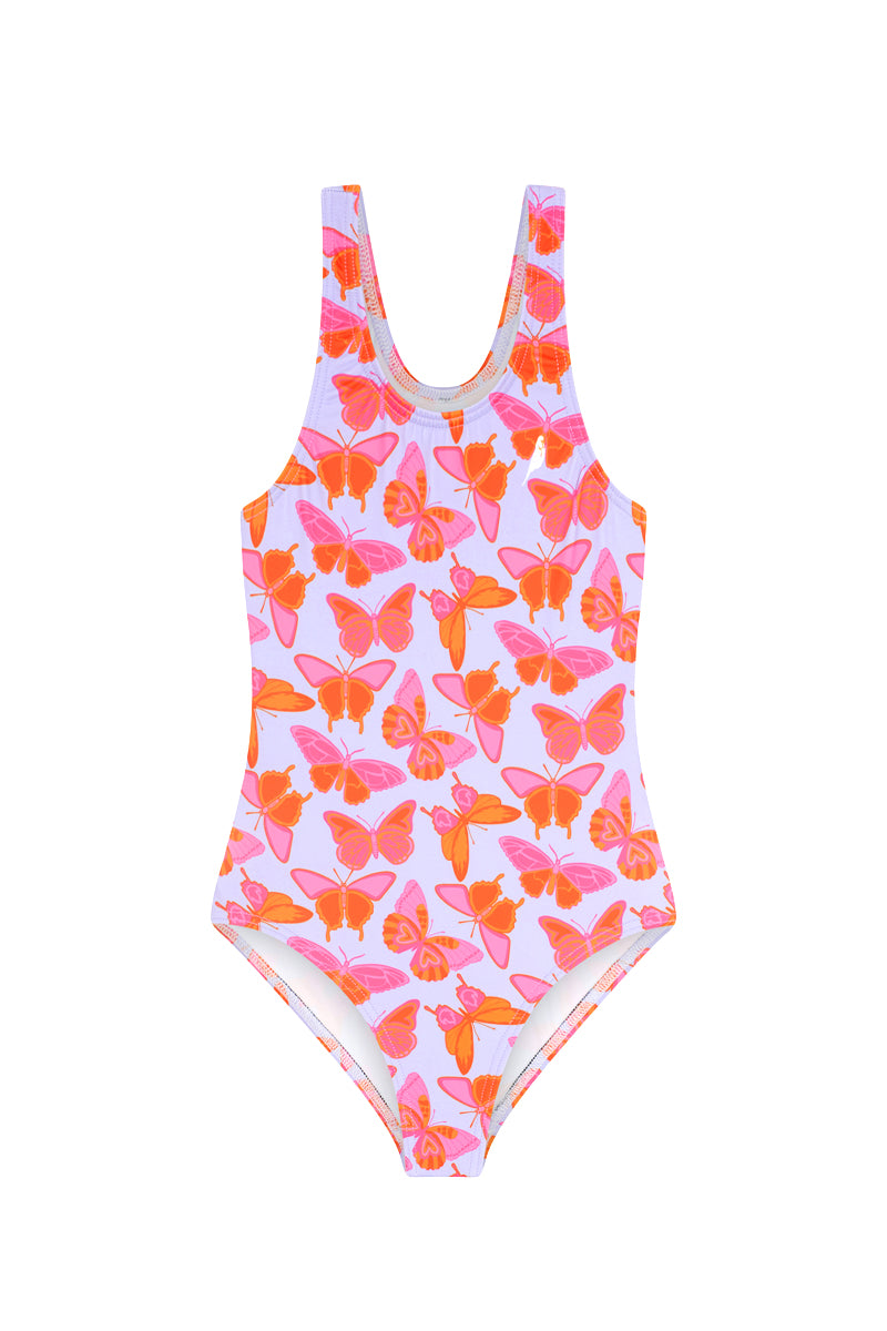 Girls One Piece in Tino's Light Butterflies